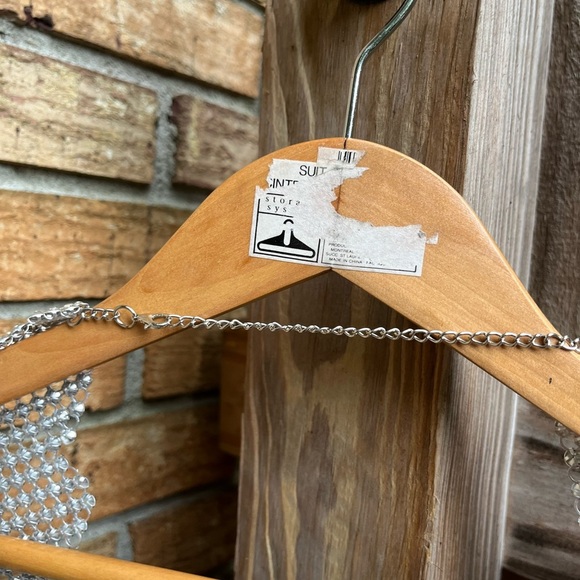 House of Harlow 1960 Diamond Mesh Cropped Top Open Back - Picture 6 of 6